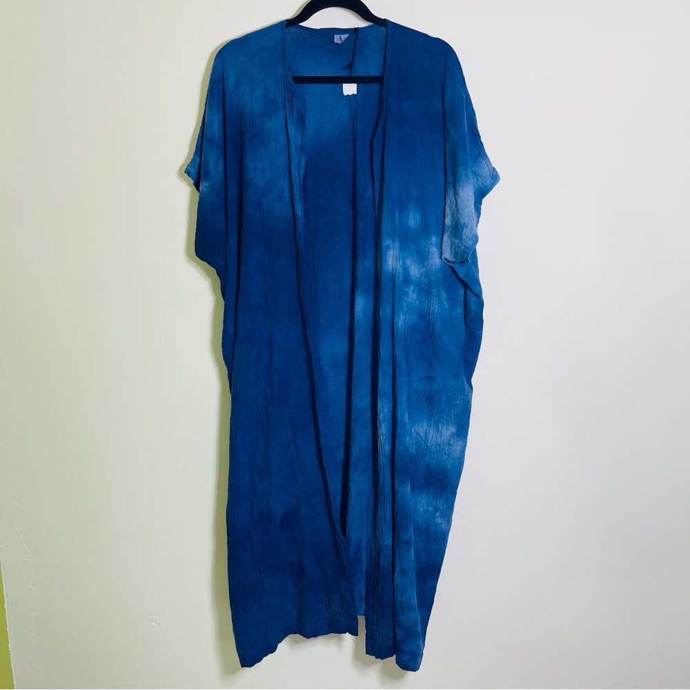 Love Tanjane Blue Dyed Duster Top